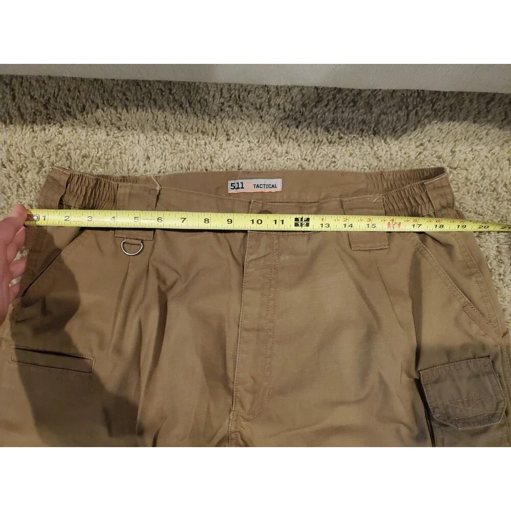 5.11 Tactical Pants Mens 38x30 Tan Khaki Cotton Canvas Workwear Cargo Utility
